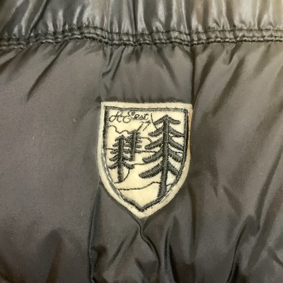 American Eagle Outfitters | Black Quilted Zip Snap Missing Hood Puffer Jacket L - Picture 6 of 17